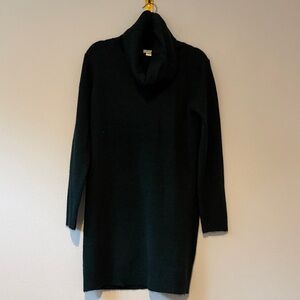 Dark green Max Studio turtleneck sweater dress